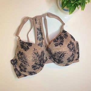 PINK Victoria Secret Racerback Front Close Bra 34D
